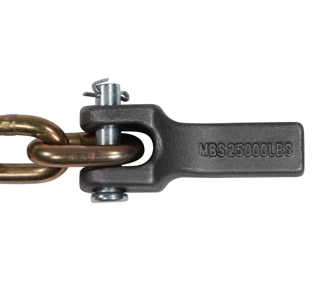 4 Pack 36 inch Grade 70 Trailer Safety Chain with Clevis Snap Hook Q336945
