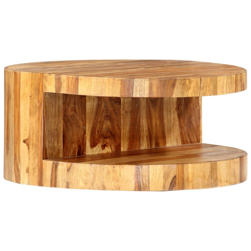 Round Coffee Table Solid Sheesham Wood U17944