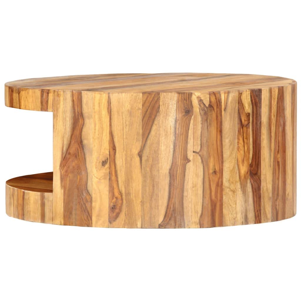 Round Coffee Table Solid Sheesham Wood U17944