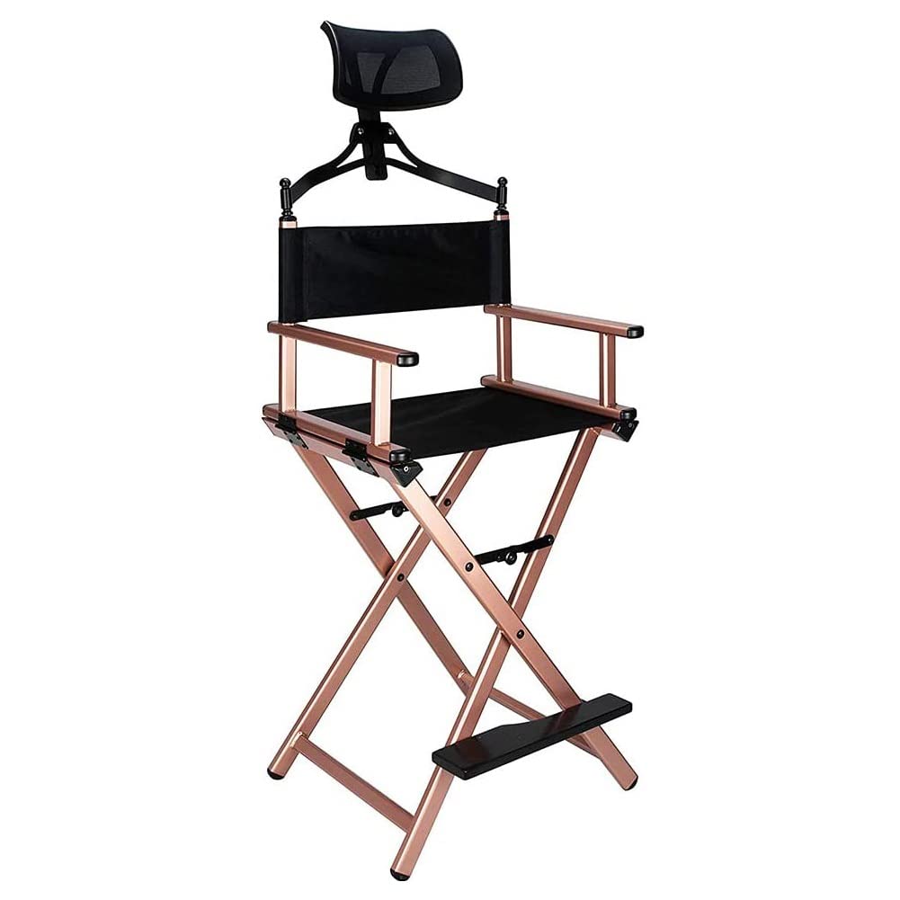Portable Foldable Aluminum Director's Chair with Headrest F997