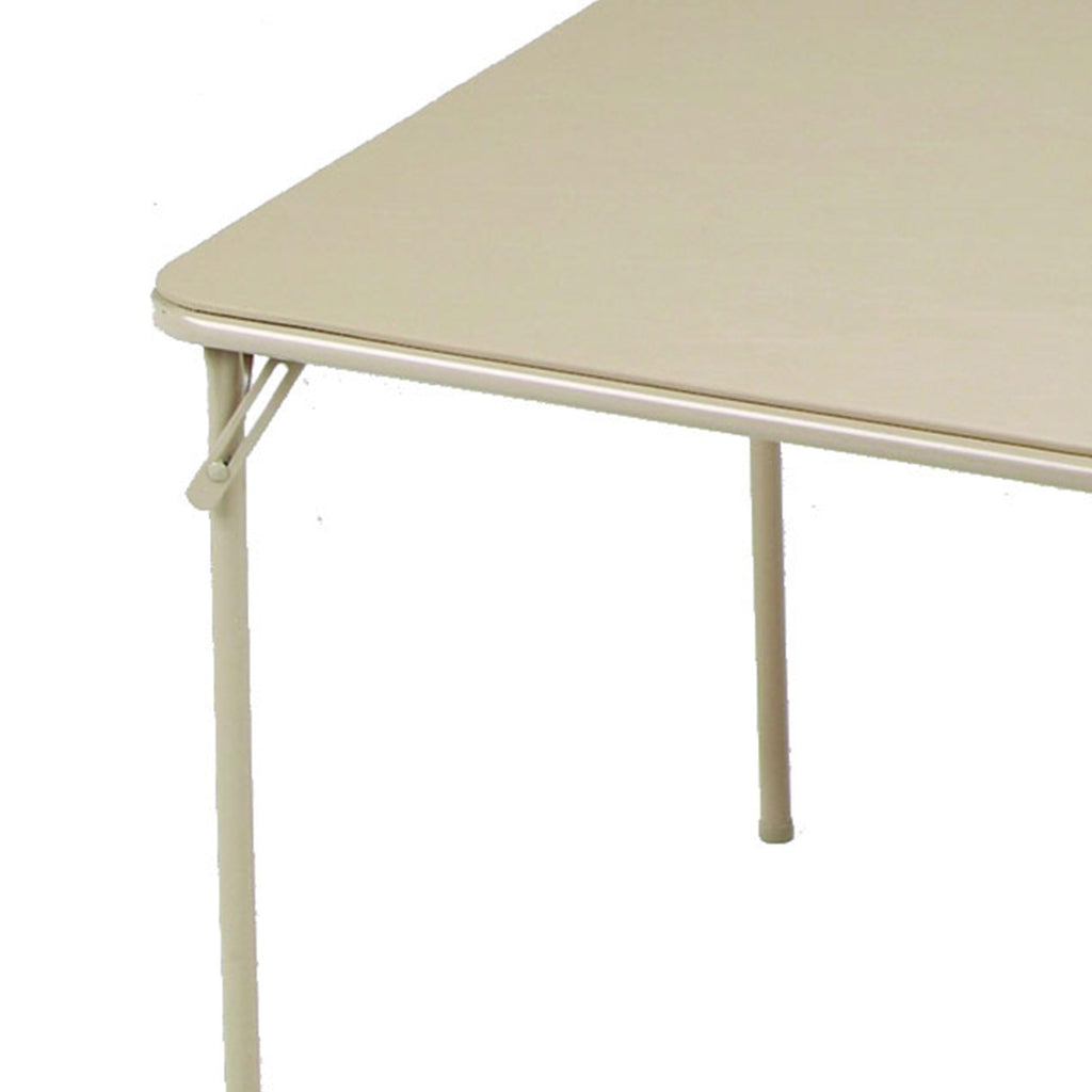 Buff Tan Square Folding Card Table H571457