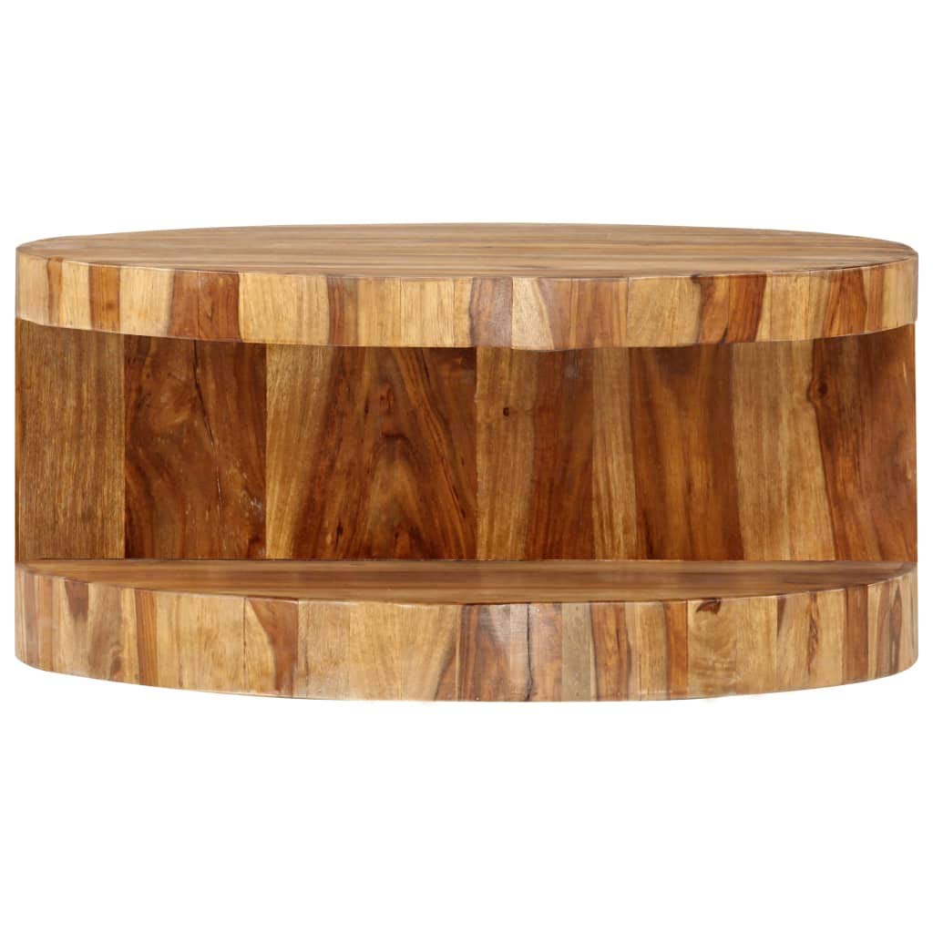 Round Coffee Table Solid Sheesham Wood U17944