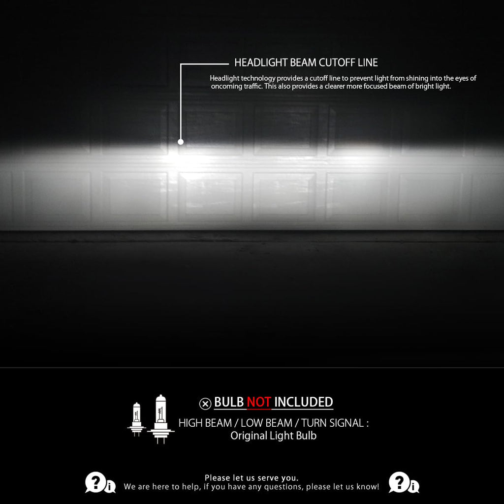 Chrome Left+Right Headlights P15550