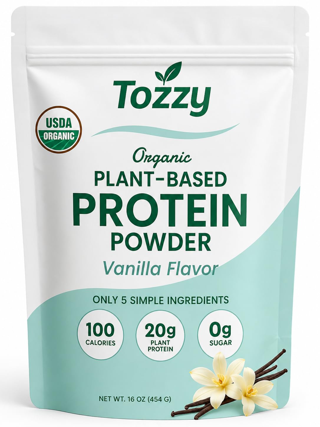 Organic Vegan Vanilla Pea Protein Powder V626