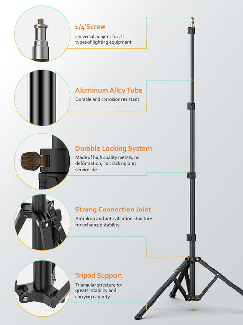 1.7M Aluminum Alloy Camera Tripod Z6338