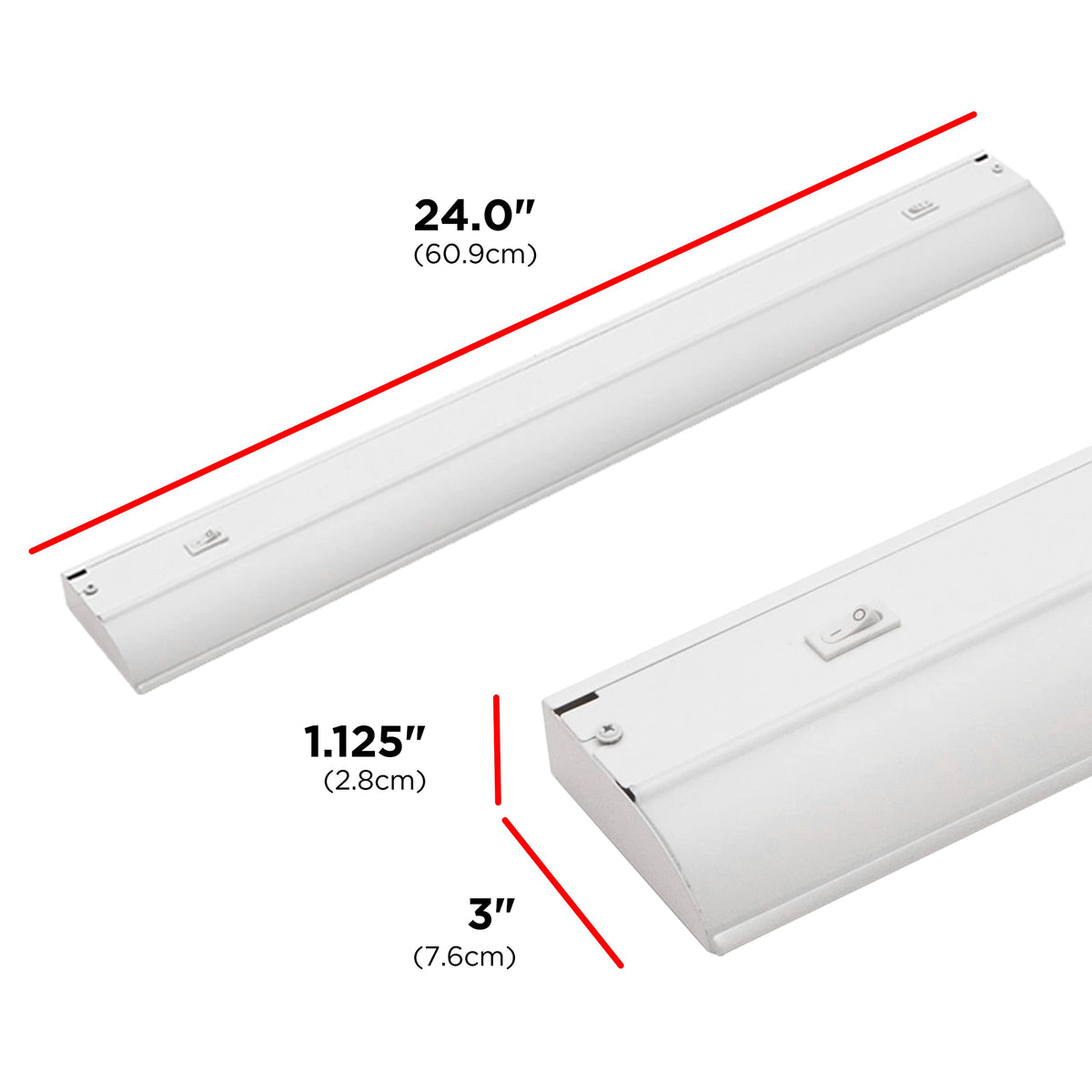 24 Inch Dimmable Under Cabinet Light C961