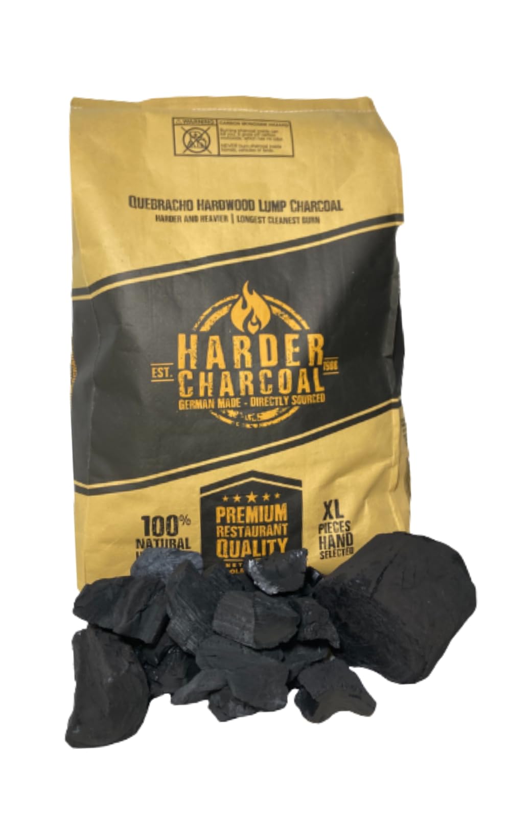 Extra Large Lump Charcoal White Quebracho Wood 33lb J502