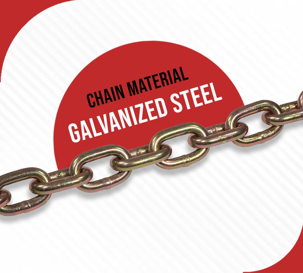 4 Pack 36 inch Grade 70 Trailer Safety Chain with Clevis Snap Hook Q336945