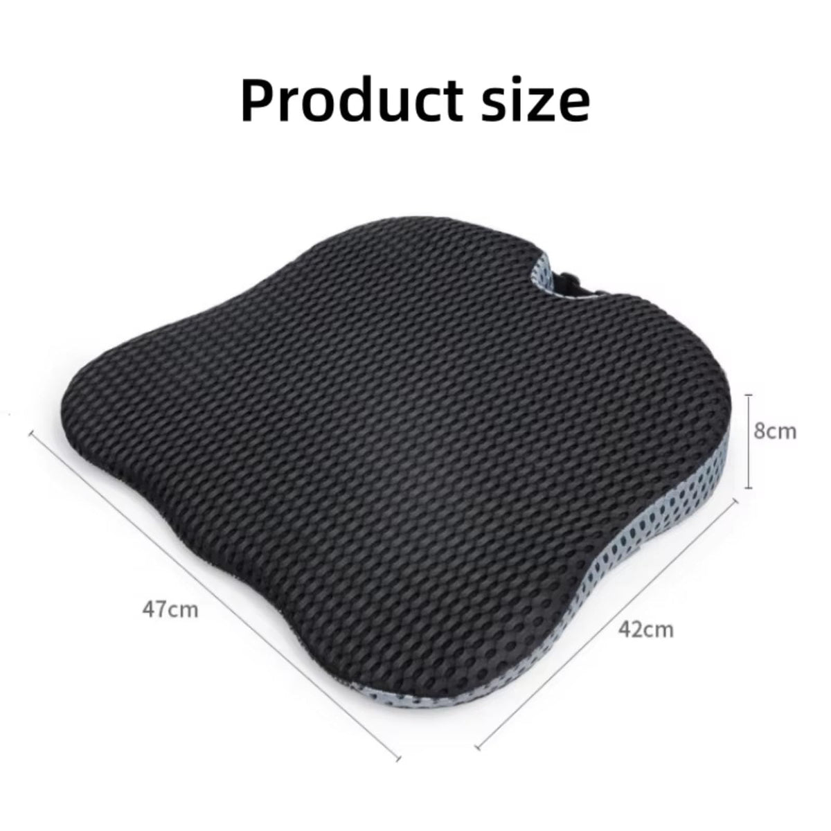 Black Memory Foam Car Seat Booster Cushion X4193