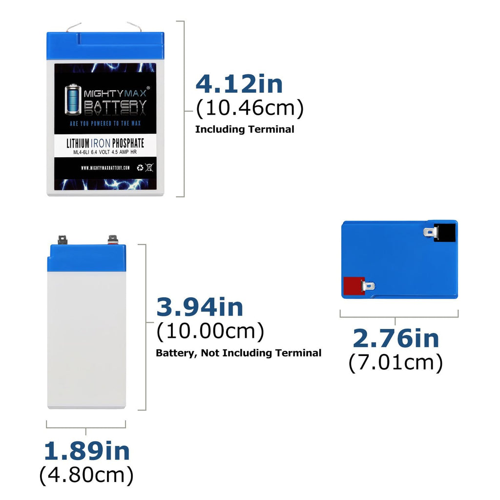 6V 4.5AH Lithium Replacement Battery F835