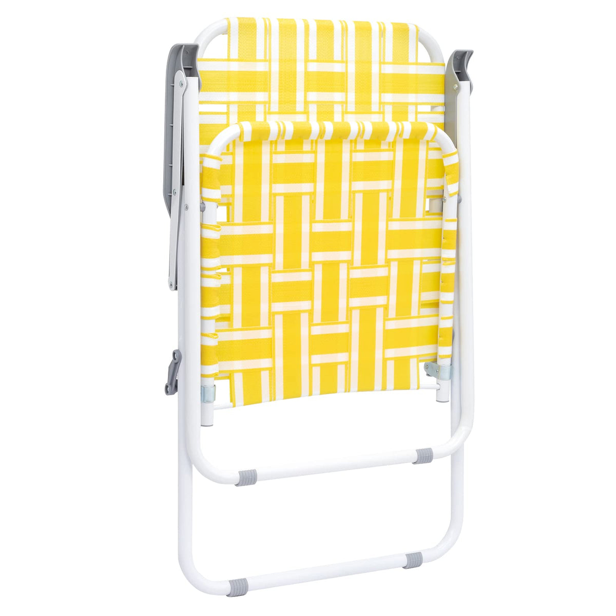 Folding Webbed Camping Chair Set of 2 Yellow E21478