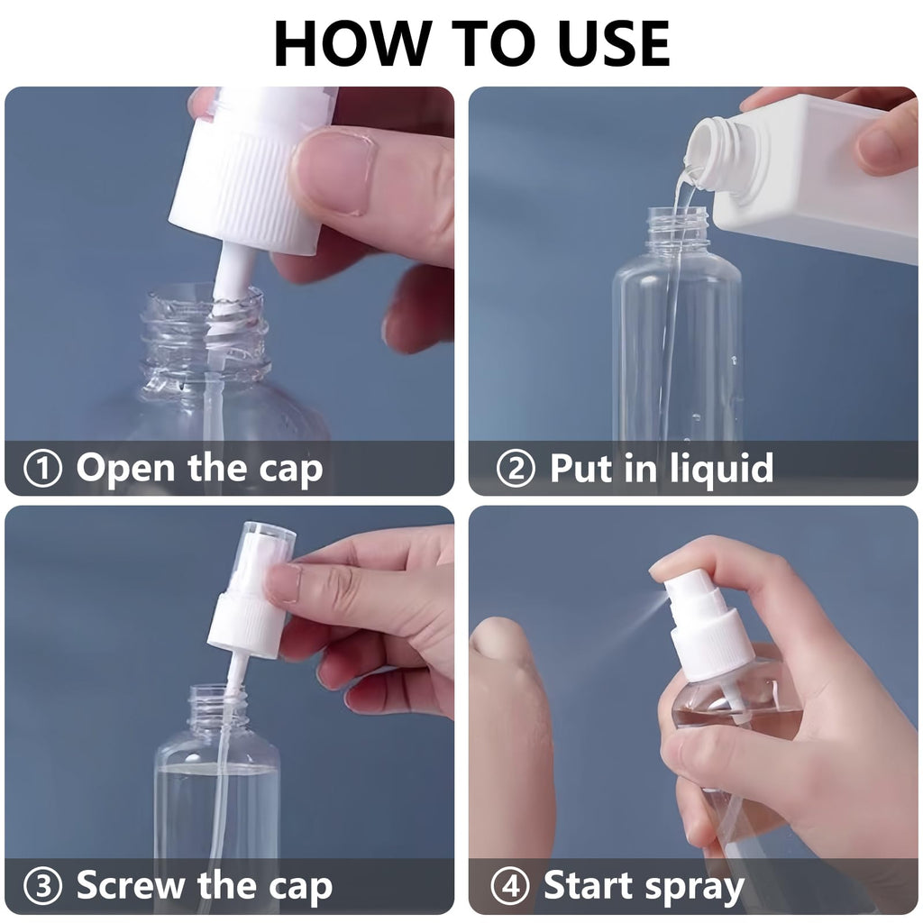 4 Pack 3.4 Oz Travel Bottles D5450
