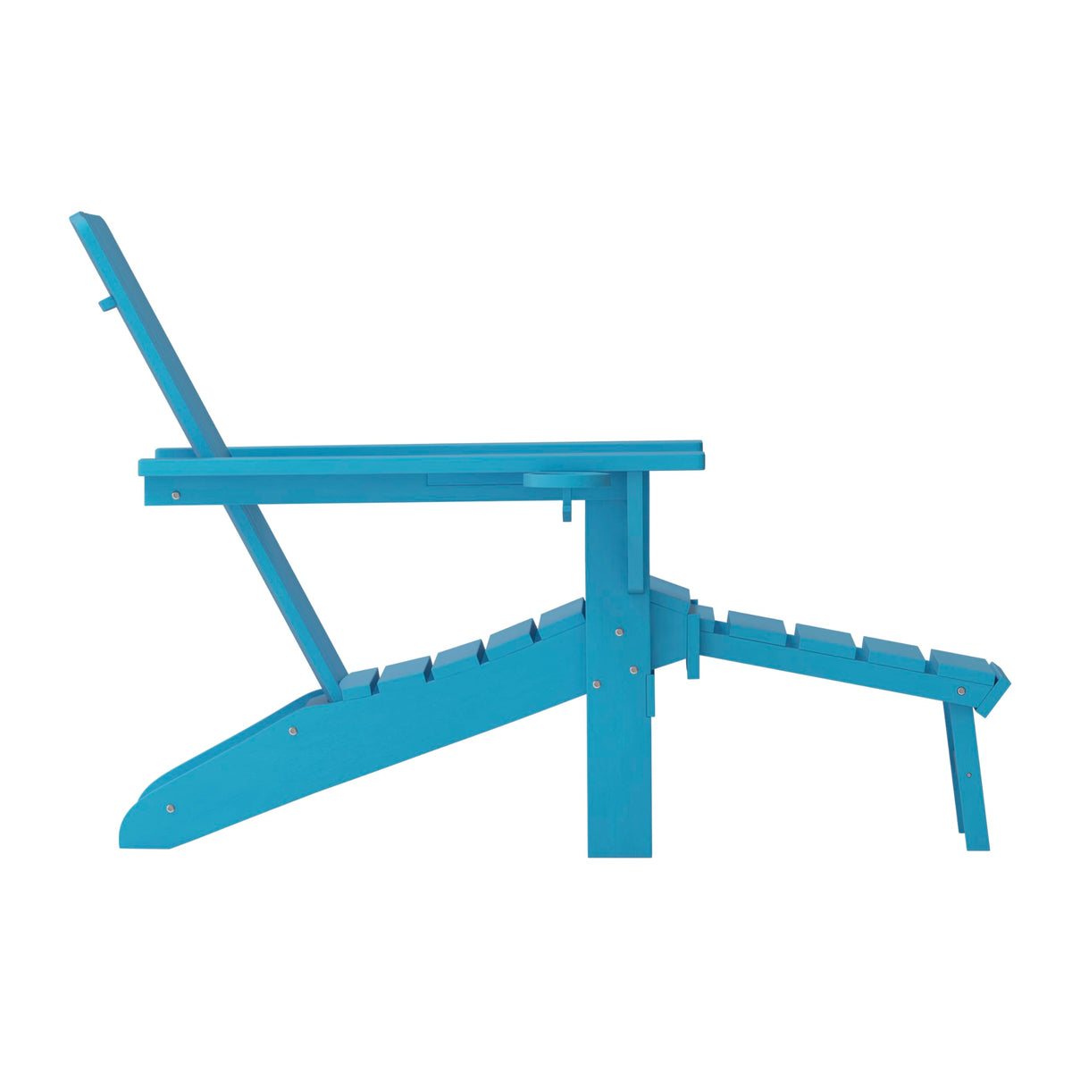 Blue Adirondack Lounge Chair with Ottoman J898304