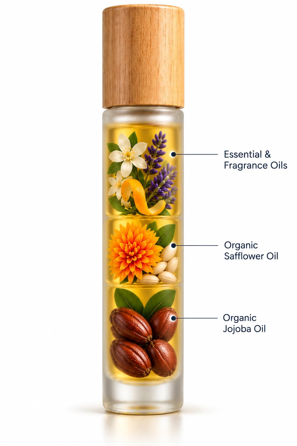 Perfume Roll On with Essential Oils, 10 ml D2831