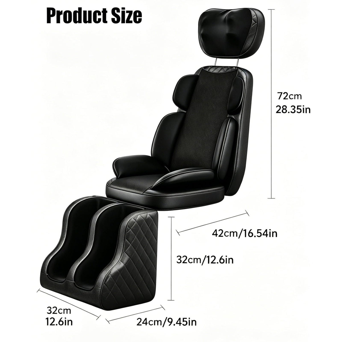 Heated Vibration Full Body Massage Mat M12793