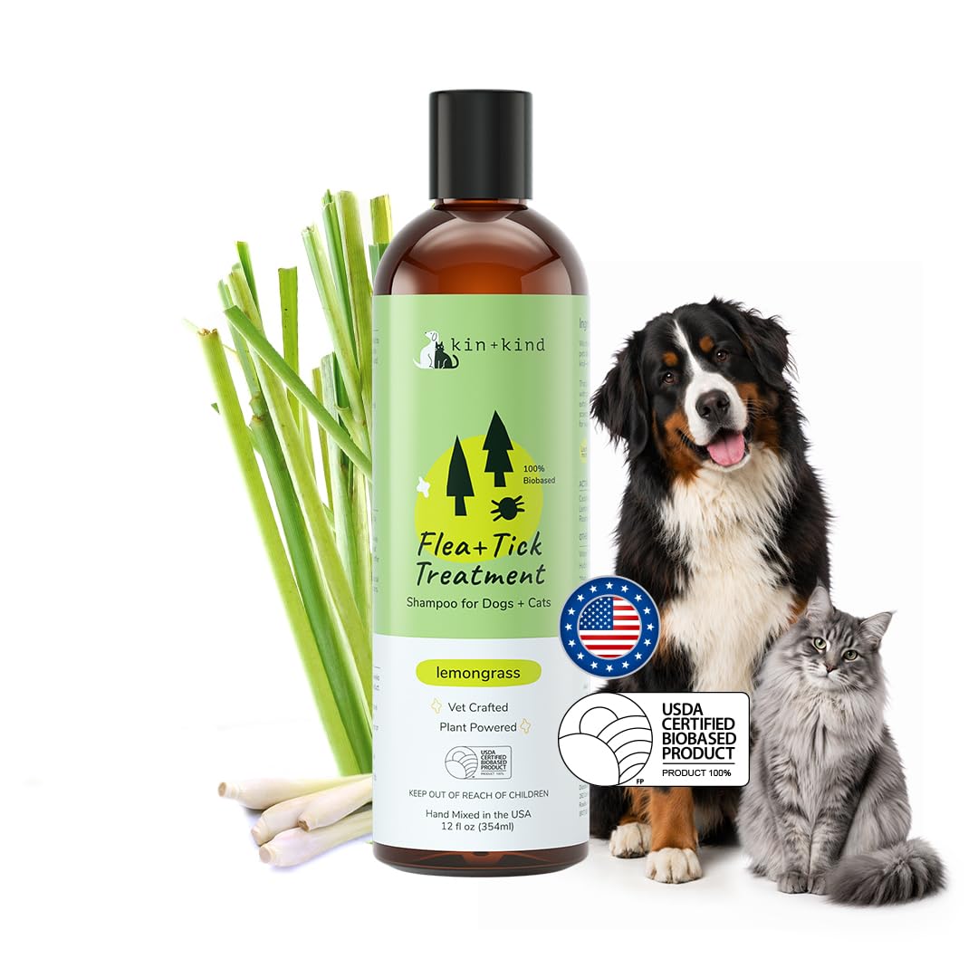 Lemongrass Flea & Tick Shampoo for Dogs & Cats 12 fl oz M959312