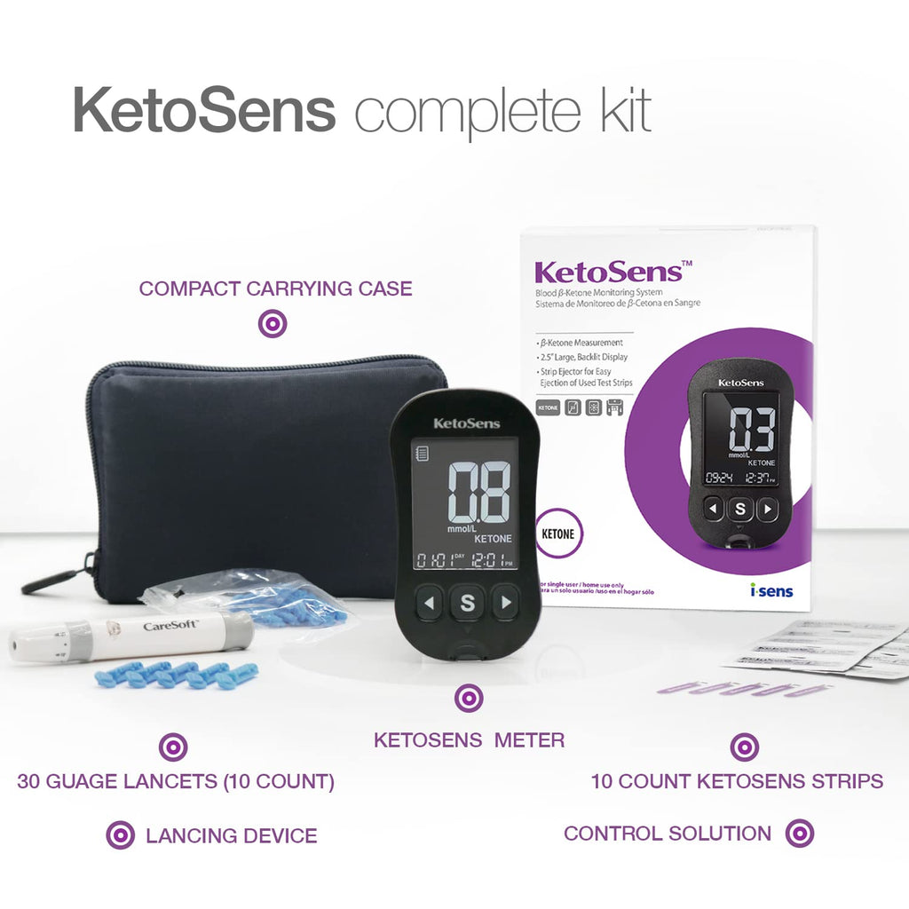 Blood Ketone Monitoring Starter Kit with 10 Test Strips E359