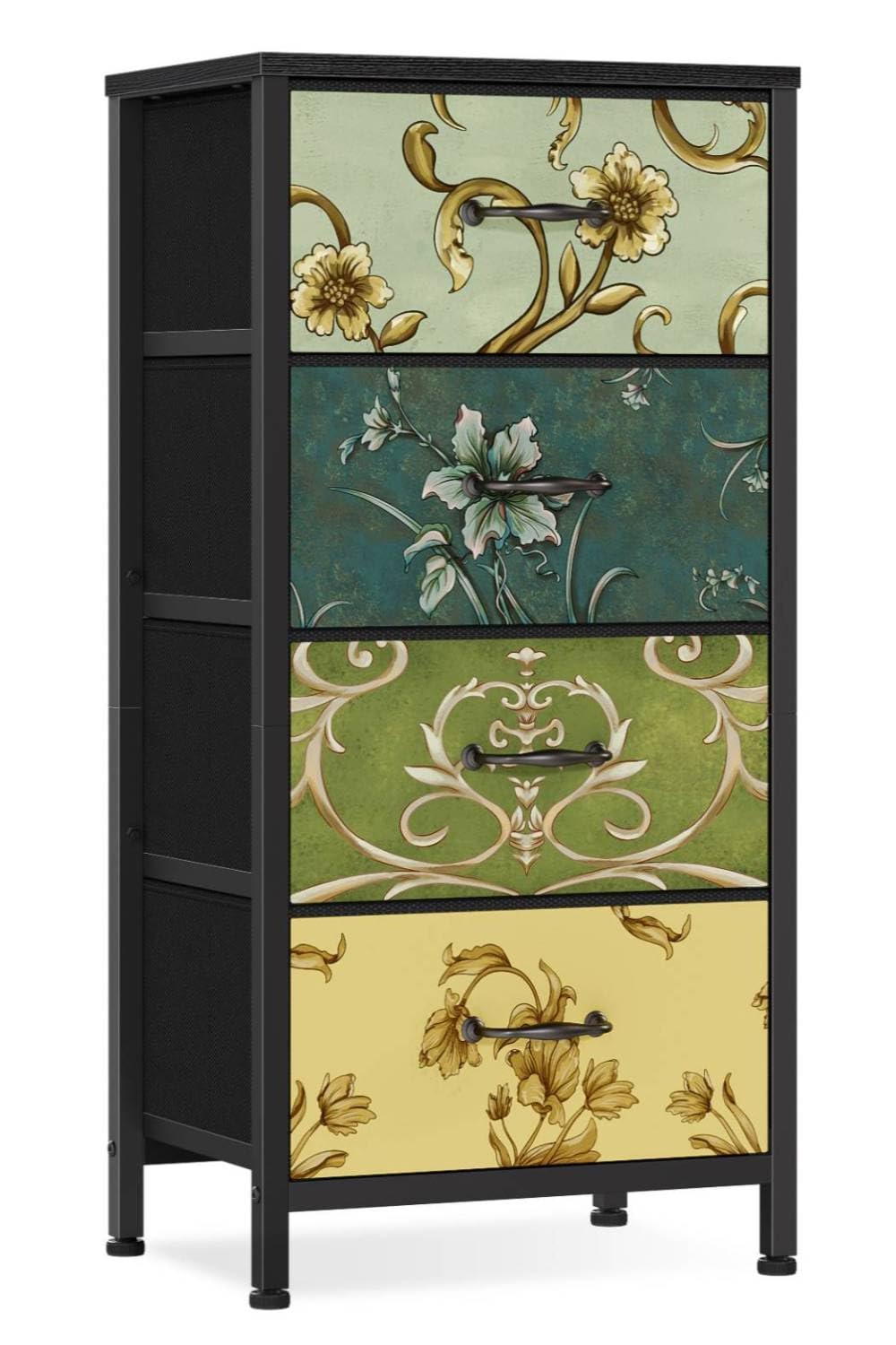 4 Drawer Fabric Dresser I18511