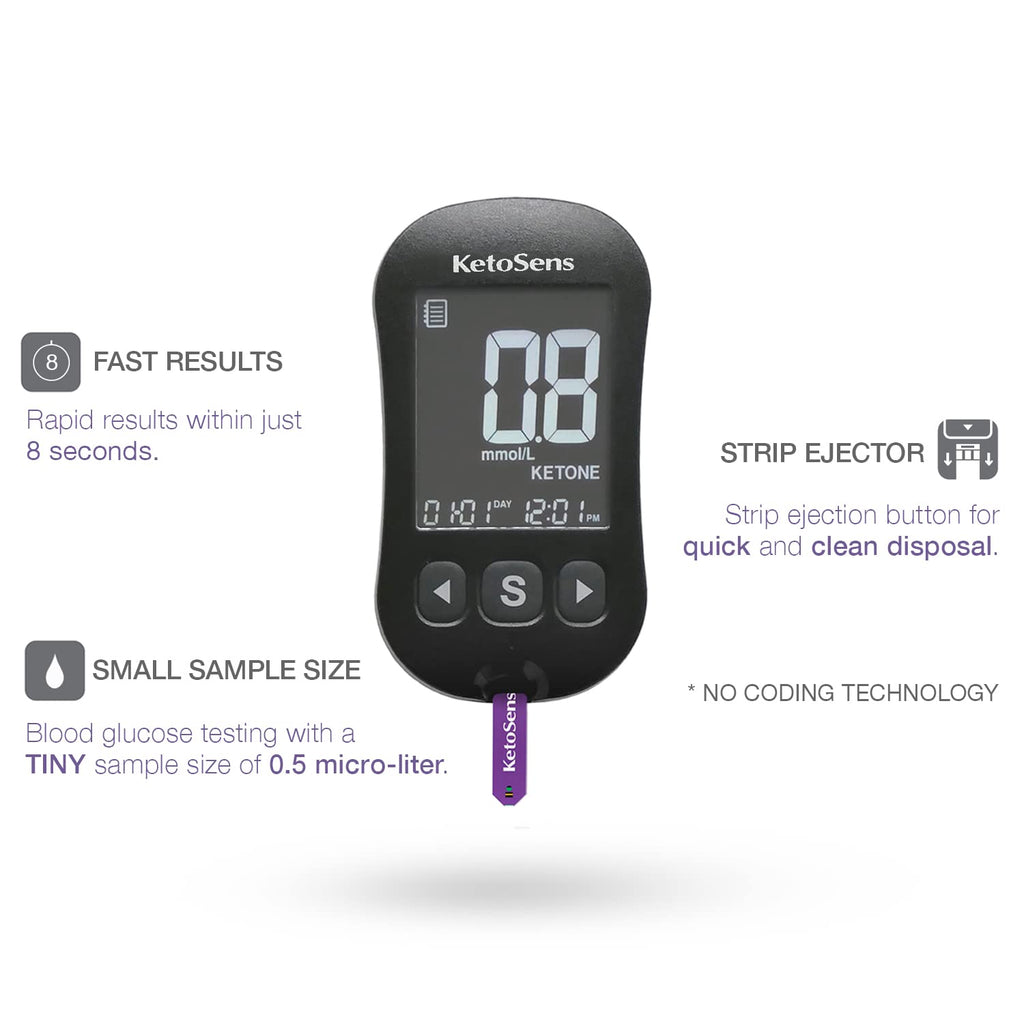 Blood Ketone Monitoring Starter Kit with 10 Test Strips E359