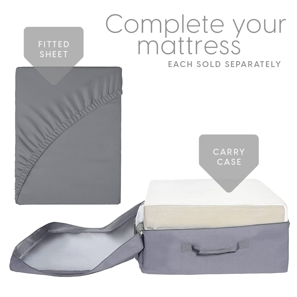Queen Size 6 inch Memory Foam Trifold Mattress Z2322