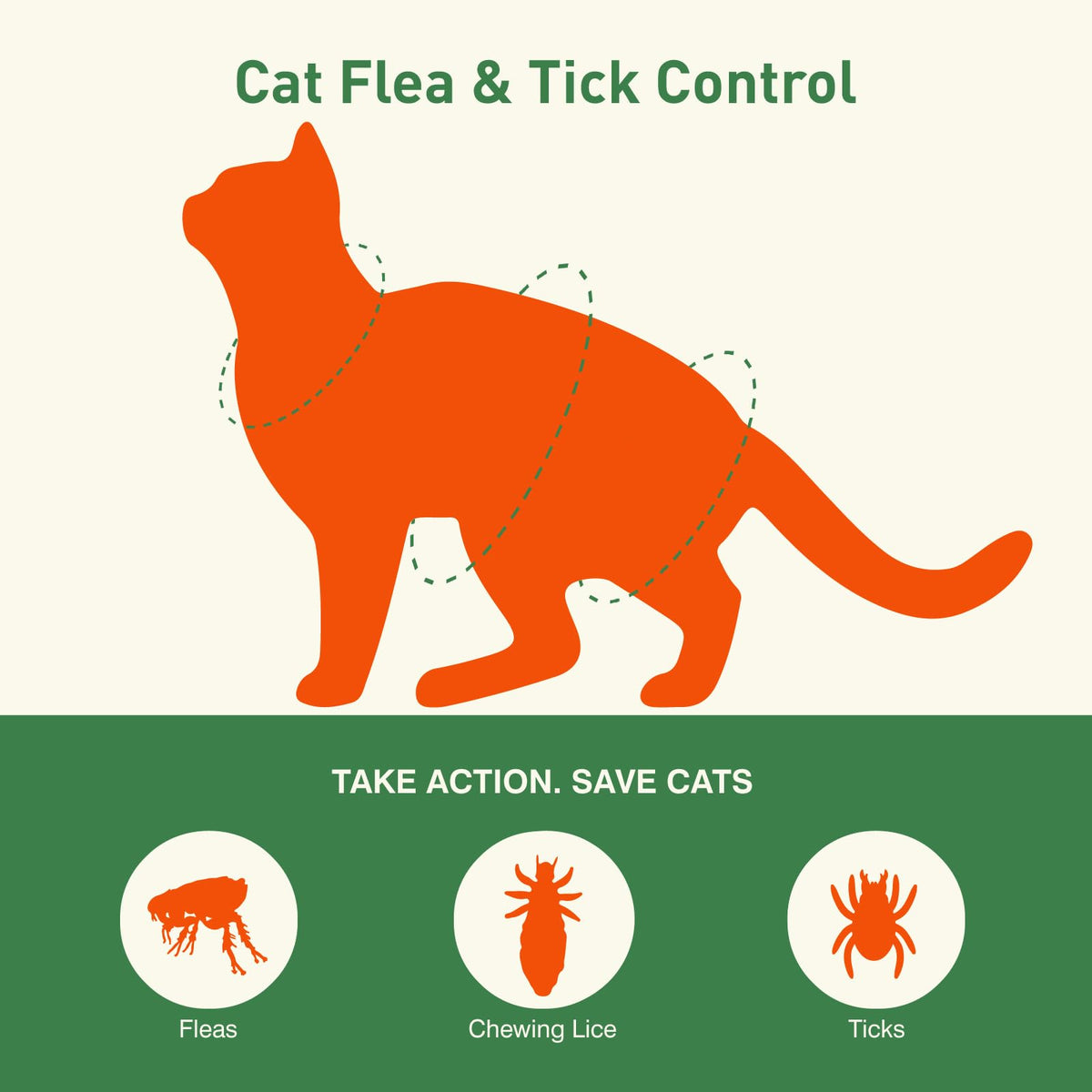 6 Pack Flea and Tick Prevention for Cats A7362