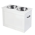 Raised Pet Feeding Storage Station Q469550