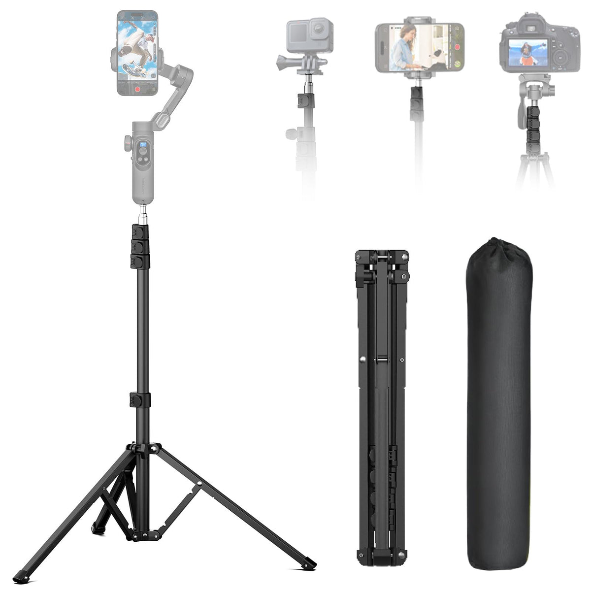 1.7M Aluminum Alloy Camera Tripod Z6338