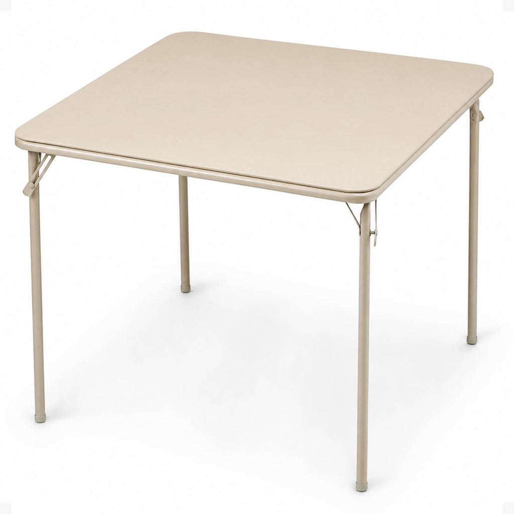 Buff Tan Square Folding Card Table H571457
