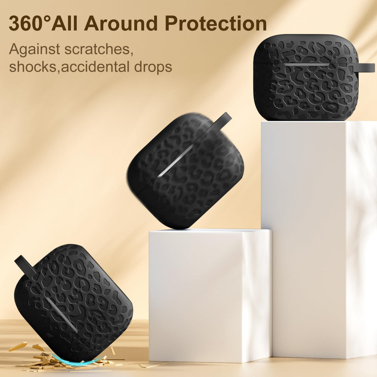 Black AirPod 3rd Generation Case with Keychain H6780