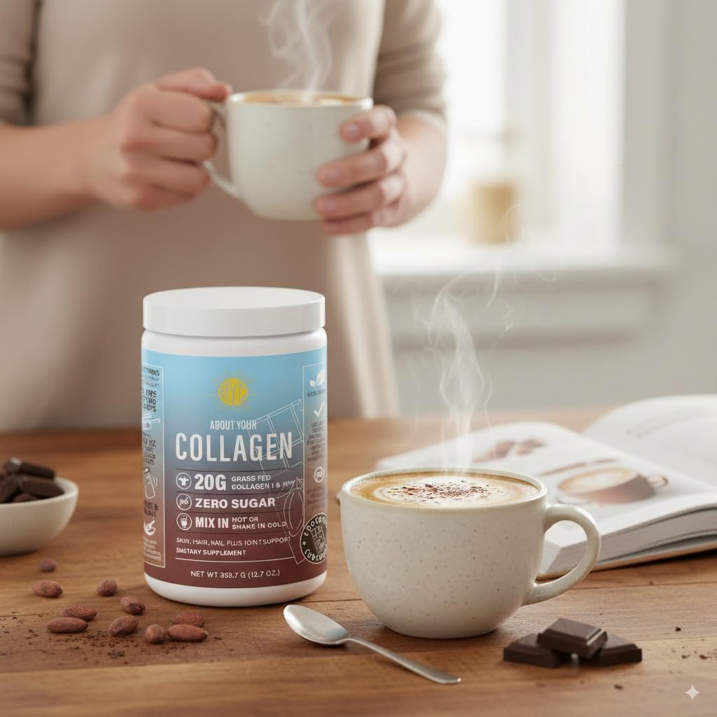 Chocolate Hydrolyzed Type 1&3 Collagen Peptides Powder A943437