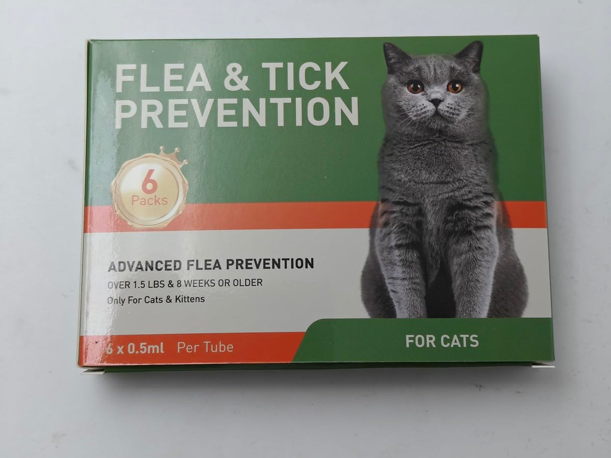 6 Pack Flea and Tick Prevention for Cats A7362