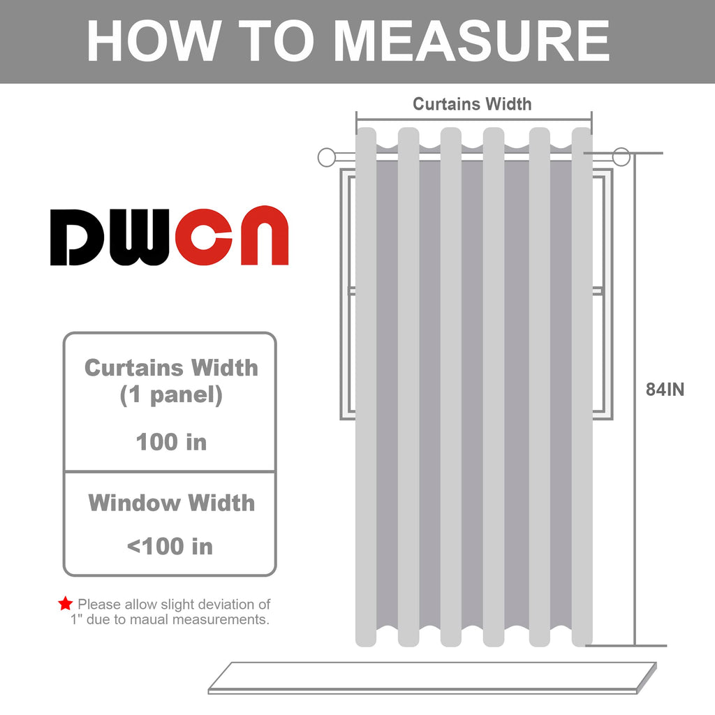 Dark Grey Thermal Blackout Room Divider Curtain Panel M56909