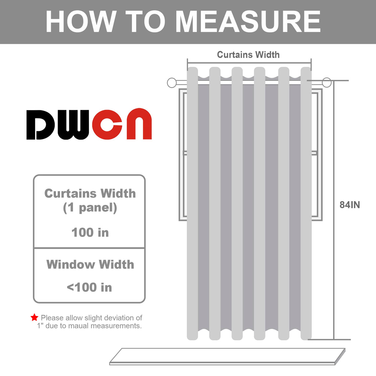 Dark Grey Thermal Blackout Room Divider Curtain Panel M56909