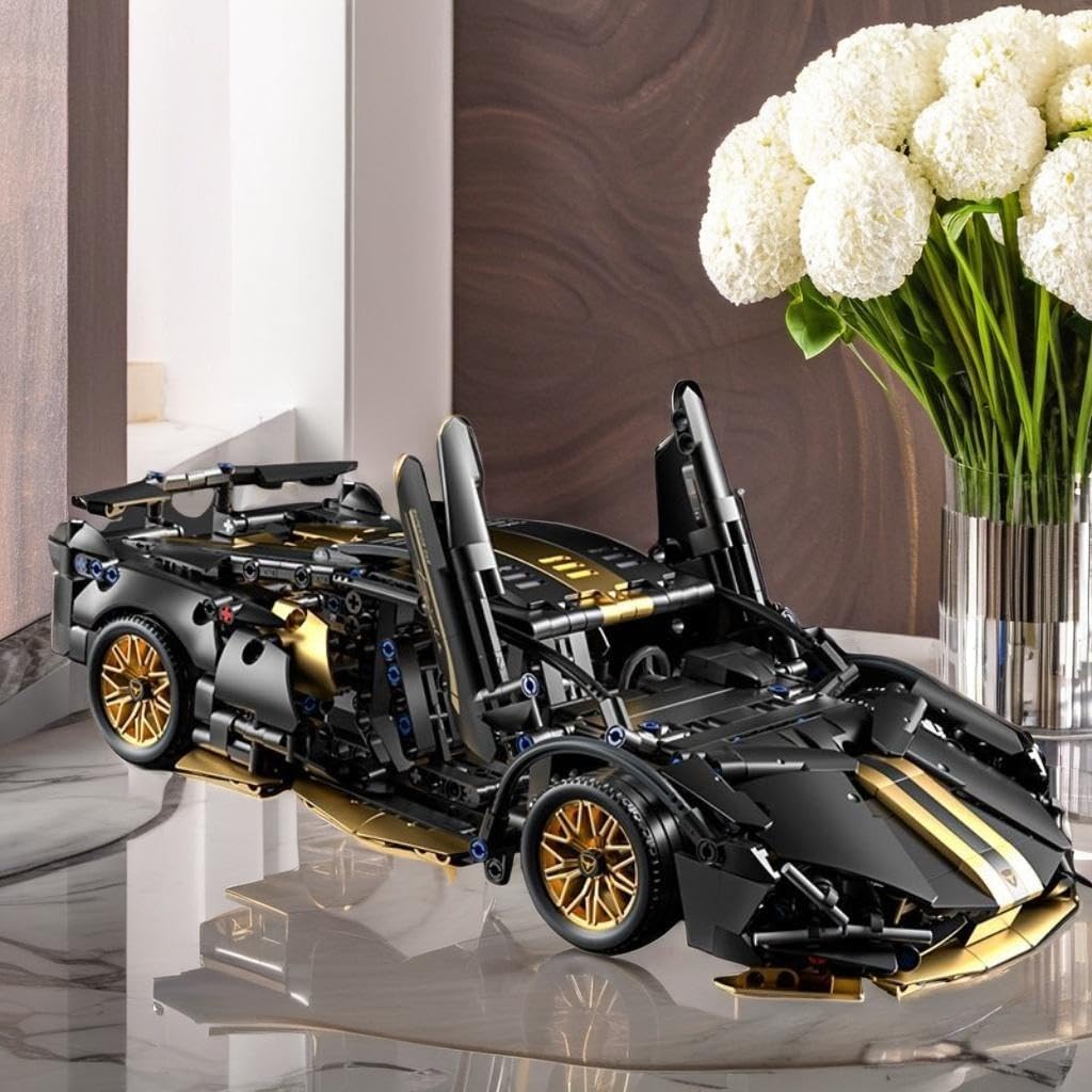 1:14 Building Block Car Set with LED V444398