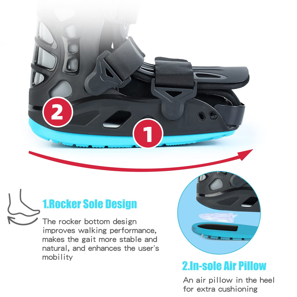 Black Medium Inflatable Walking Boot R41315