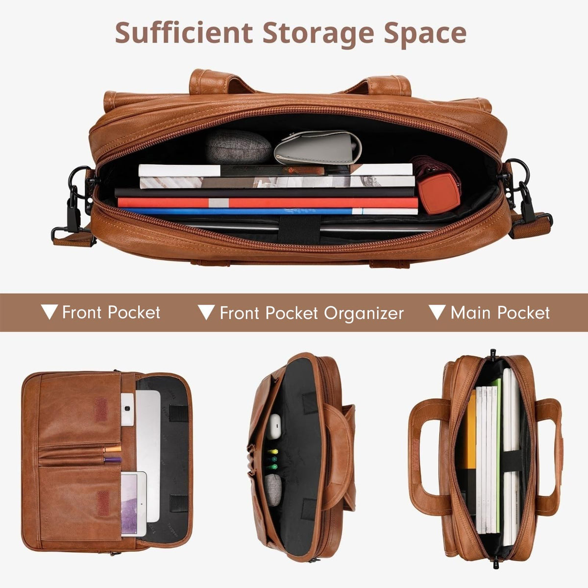 Leather 15.6 Inch Laptop Bag I683