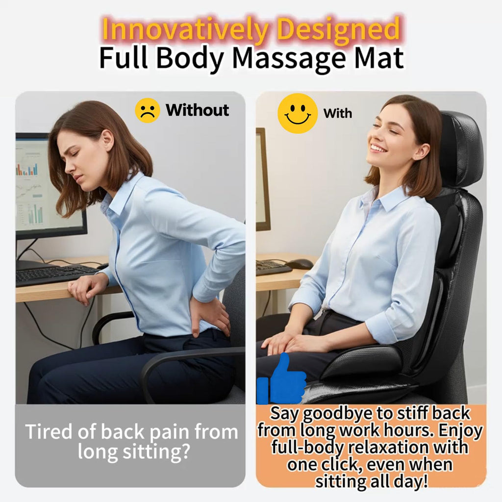 Heated Vibration Full Body Massage Mat M12793