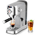 20 Bar Compact Stainless Steel Espresso Machine with Milk Frother L508