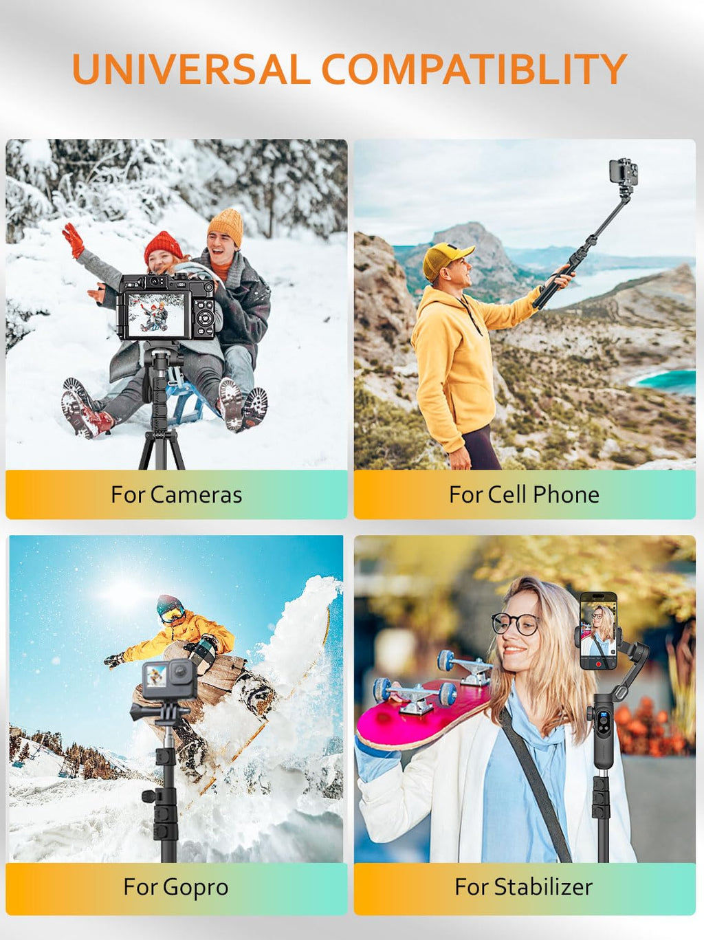 1.7M Aluminum Alloy Camera Tripod Z6338