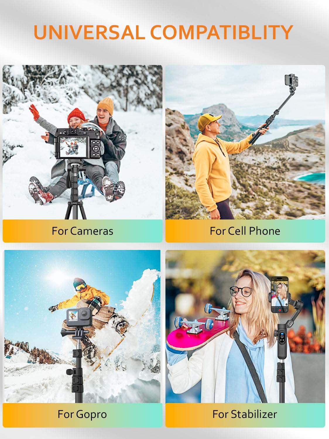 1.7M Aluminum Alloy Camera Tripod Z6338