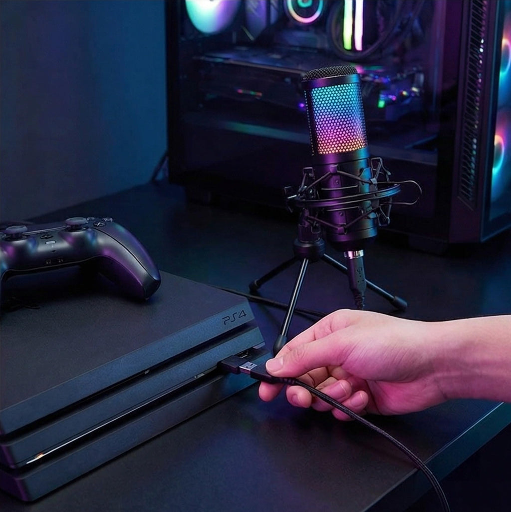 USB Condenser Gaming Mic with Shock Mount N21518