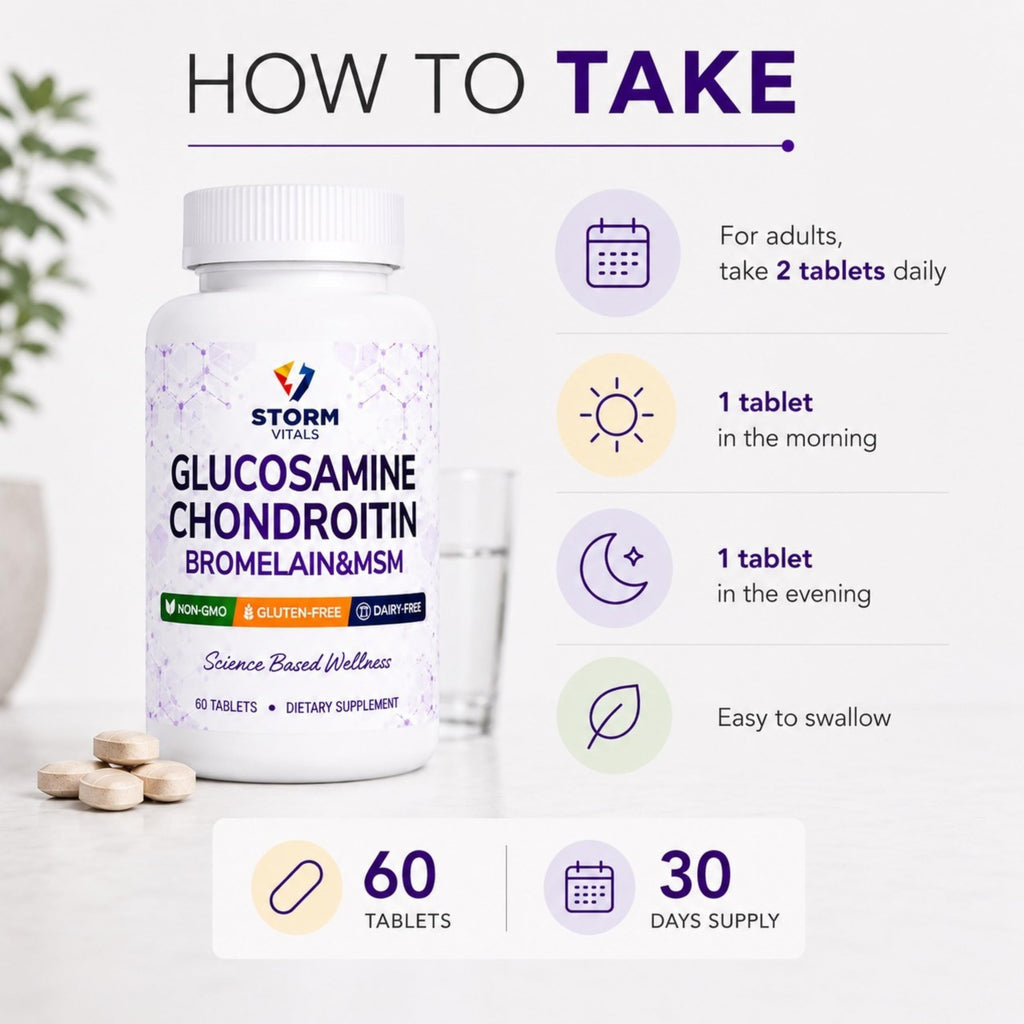Glucosamine Chondroitin MSM Dietary Supplement 60 Tablets P658