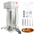 30LB Stainless Steel Electric Sausage Stuffer with 5 Stuffing Tubes Z508367