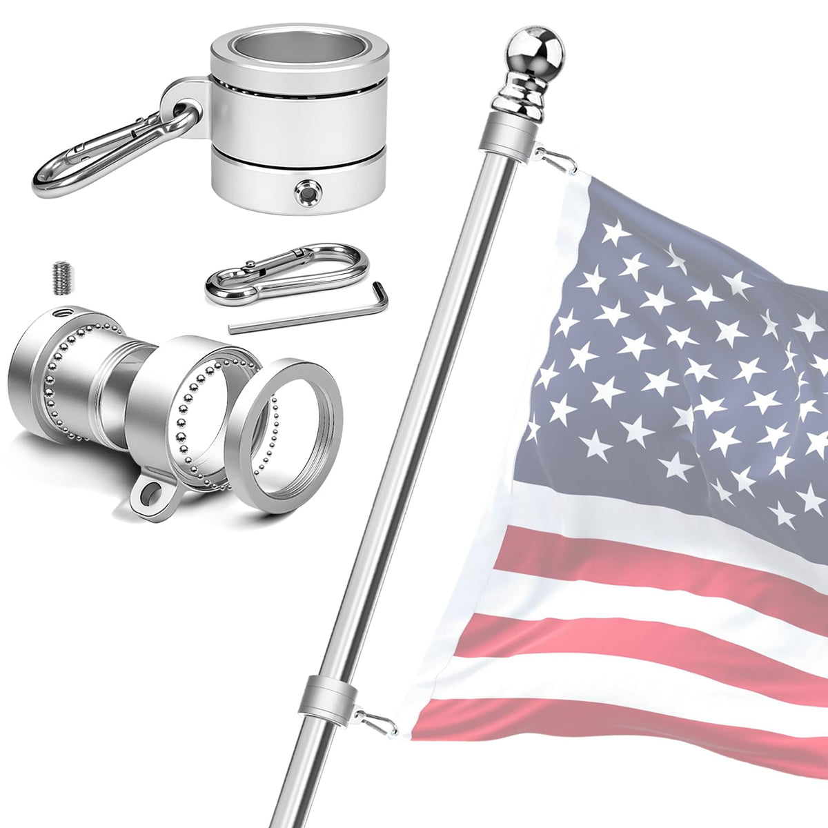 6FT 304 Stainless Steel Flag Pole N18276