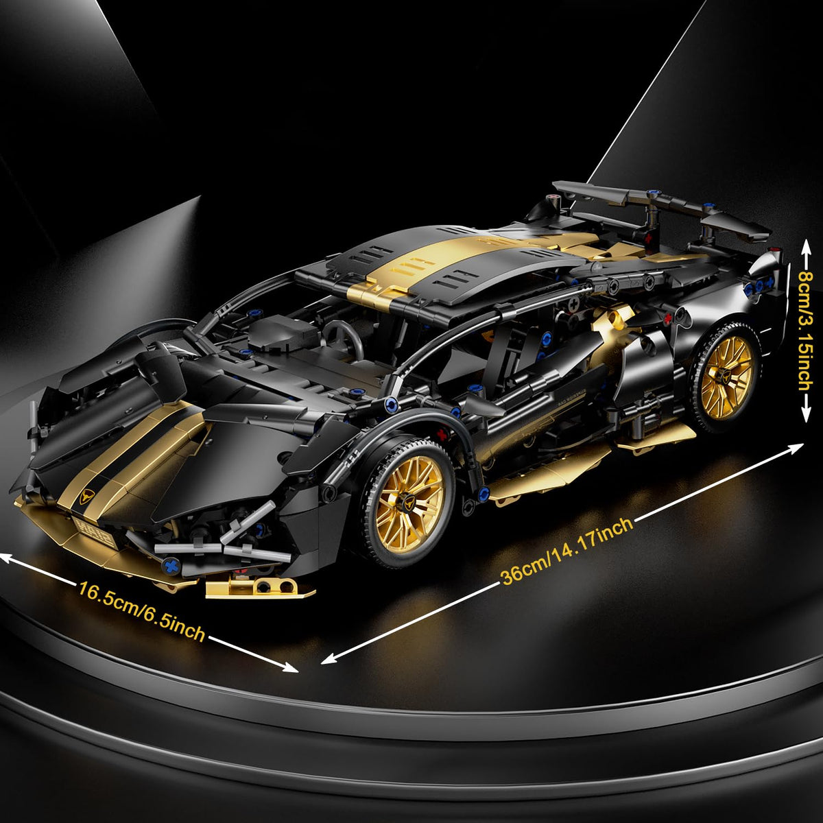 1:14 Building Block Car Set with LED V444398