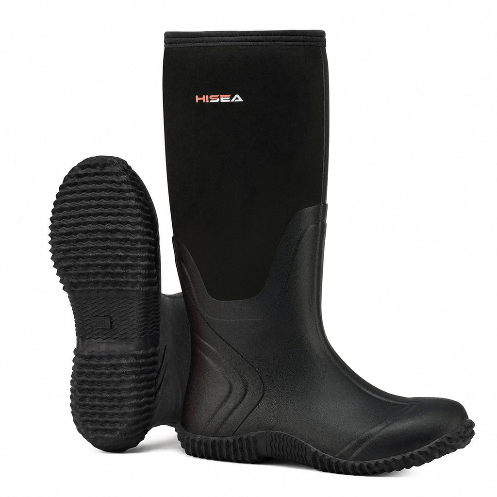Women's Waterproof Insulated Neoprene Rubber Rain Boots R4469