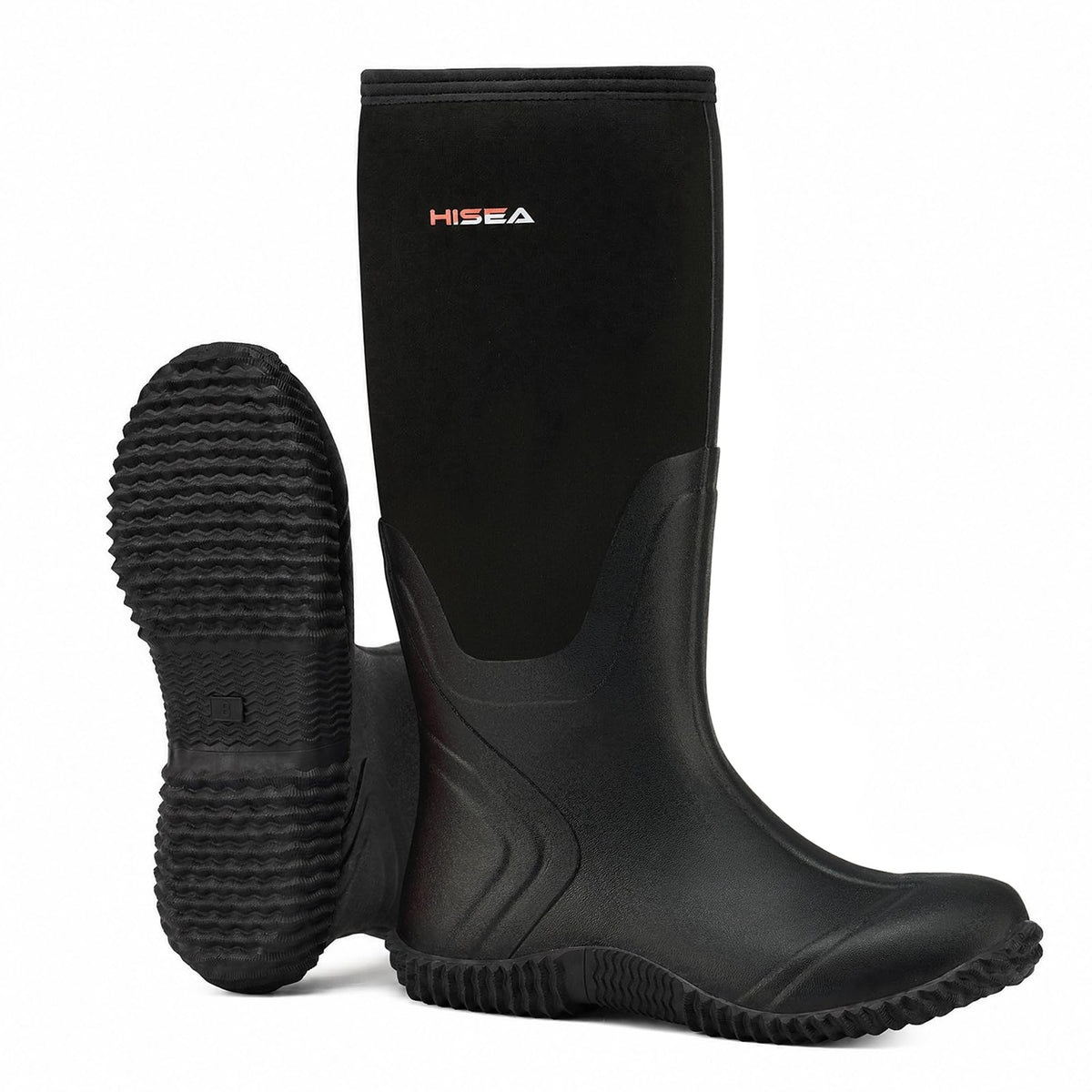 Women's Waterproof Insulated Neoprene Rubber Rain Boots R4469