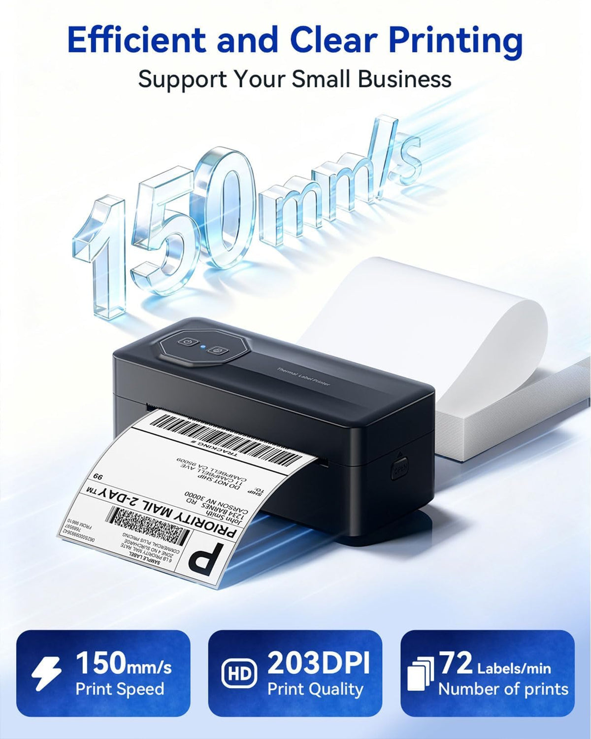 Bluetooth Thermal 4x6 Label Printer R528