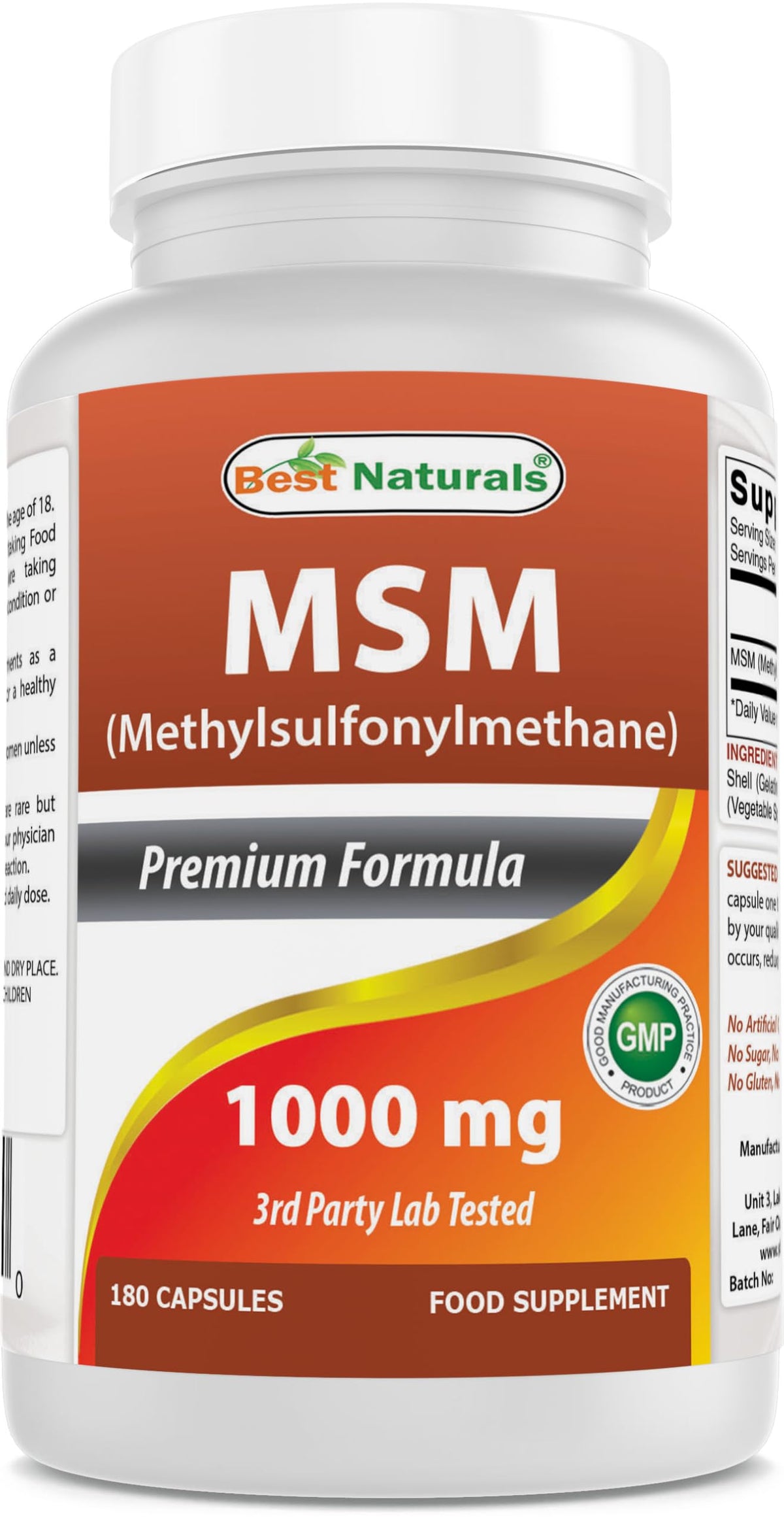 MSM 1000 mg 180 Capsules S10702