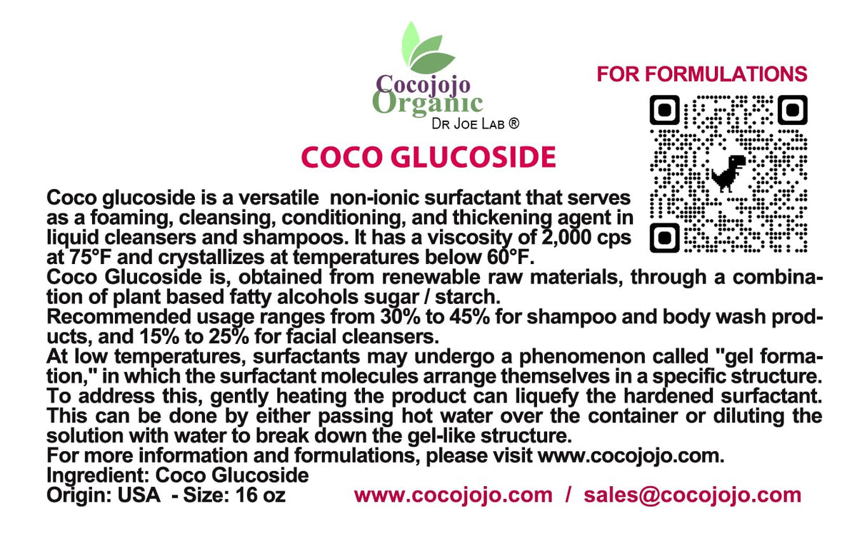 16 oz Plant Derived Coco Glucoside Surfactant Z44369